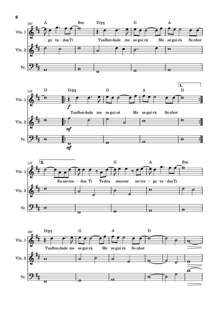 Page 6 of the piano sheet music PDF Piano – Bondade de Deus Piano by Isaías Saad