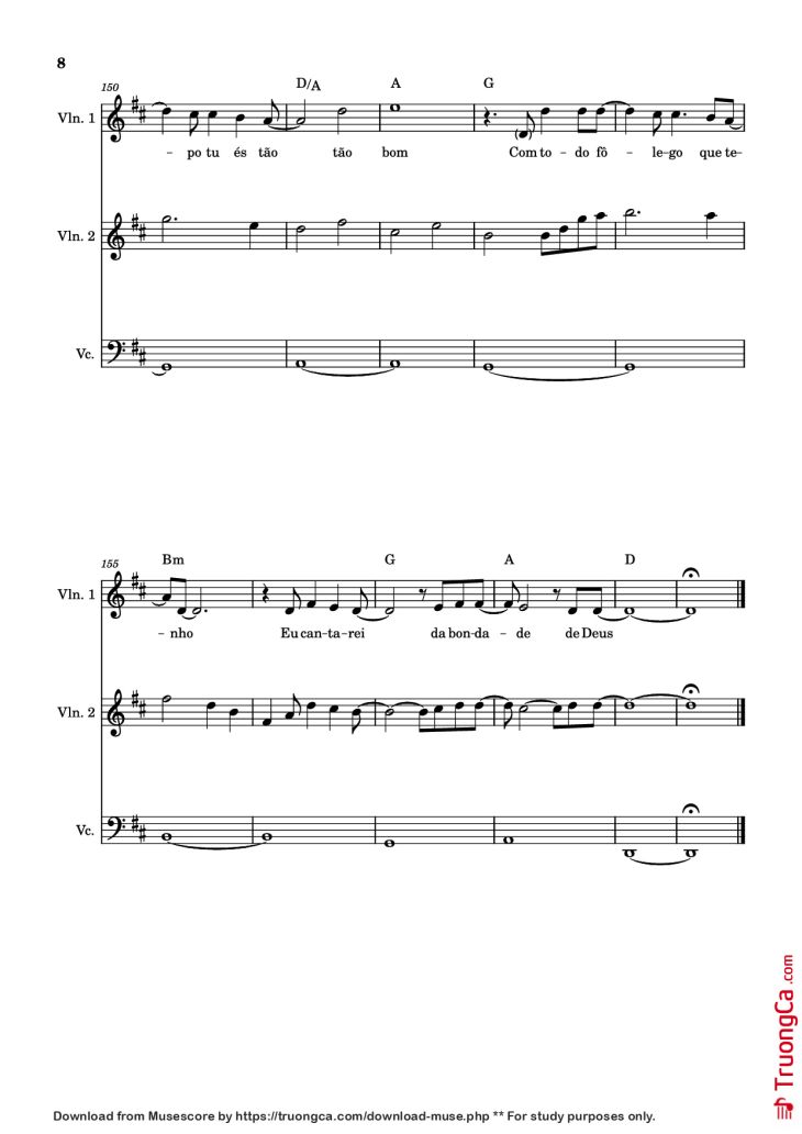 Page 8 of the piano sheet music PDF Piano – Bondade de Deus Piano by Isaías Saad