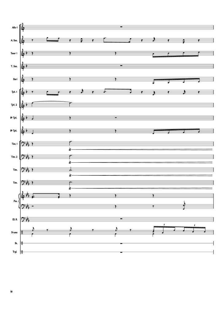 Page 14 of the piano sheet music PDF Piano – Heartbeat, Heartbreak Piano by Arranger: savepro3
