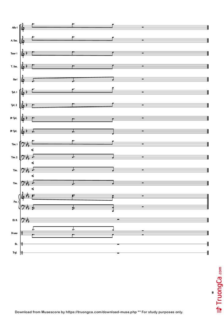 Page 15 of the piano sheet music PDF Piano – Heartbeat, Heartbreak Piano by Arranger: savepro3