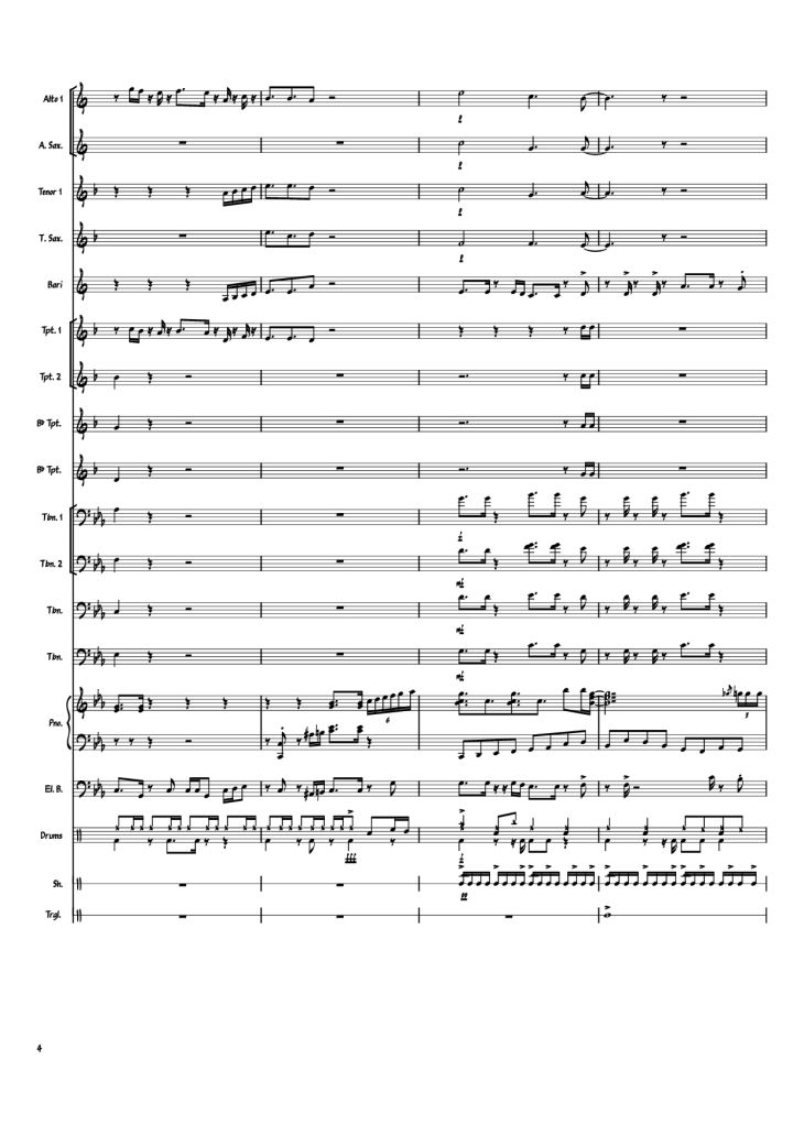 Page 4 of the piano sheet music PDF Piano – Heartbeat, Heartbreak Piano by Arranger: savepro3
