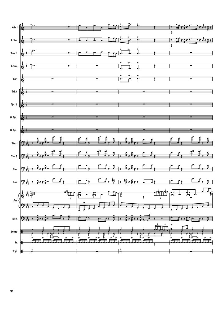Page 10 of the piano sheet music PDF Piano – Heartbeat, Heartbreak Piano by Arranger: savepro3