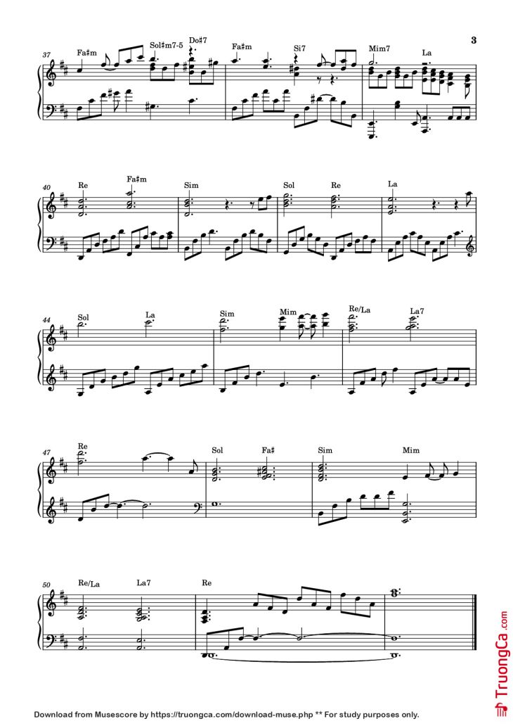 Page 3 of the piano sheet music PDF Piano – Can