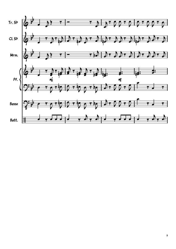 Page 5 of the piano sheet music PDF Piano Guitar Tab – Papaveri e Papere Piano by Musica e testo di Mario Panzeri, Nino Rastelli e Vittorio Mascheroni