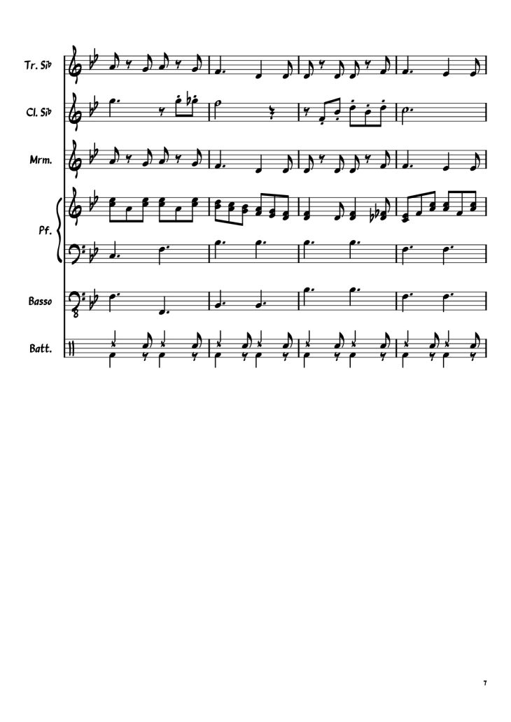 Page 7 of the piano sheet music PDF Piano Guitar Tab – Papaveri e Papere Piano by Musica e testo di Mario Panzeri, Nino Rastelli e Vittorio Mascheroni