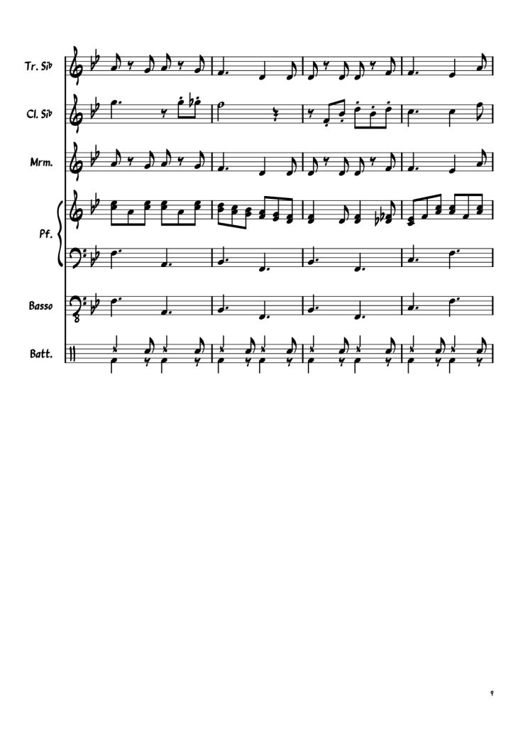 Page 9 of the piano sheet music PDF Piano Guitar Tab – Papaveri e Papere Piano by Musica e testo di Mario Panzeri, Nino Rastelli e Vittorio Mascheroni