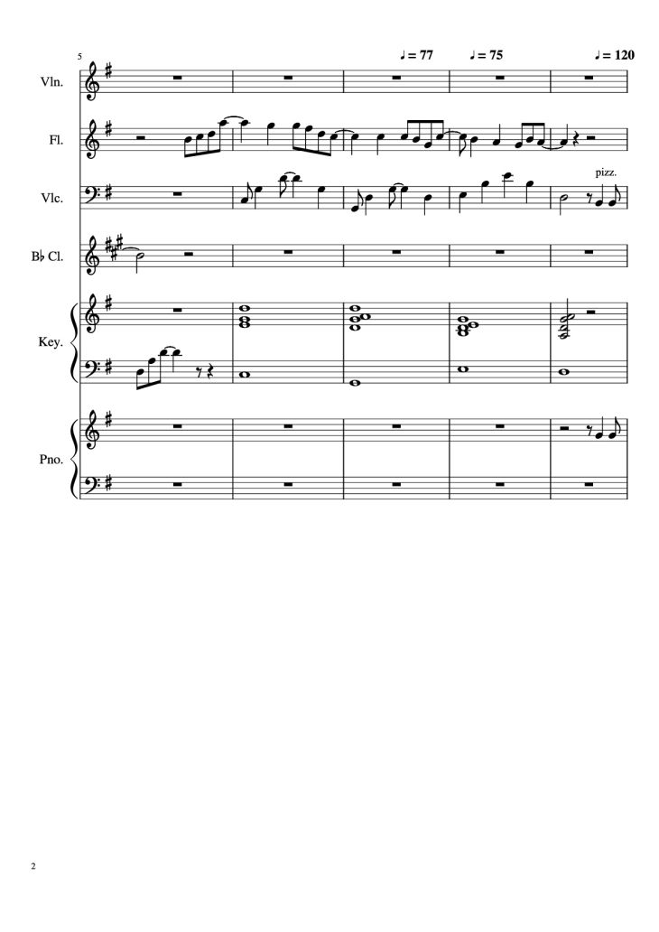 Page 2 of the piano sheet music PDF Piano – Payphone Piano by Undefined