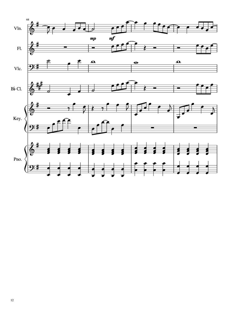 Page 12 of the piano sheet music PDF Piano – Payphone Piano by Undefined