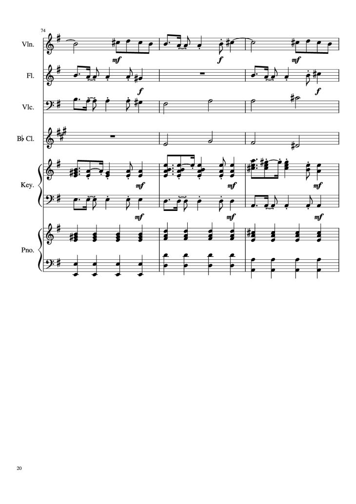 Page 20 of the piano sheet music PDF Piano – Payphone Piano by Undefined