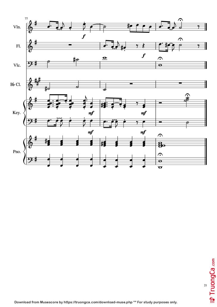Page 21 of the piano sheet music PDF Piano – Payphone Piano by Undefined