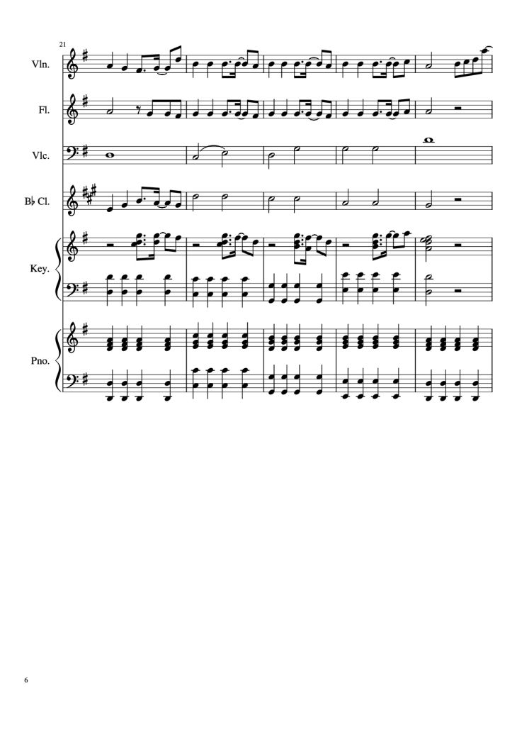 Page 6 of the piano sheet music PDF Piano – Payphone Piano by Undefined