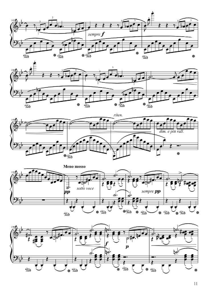 Page 11 of the piano sheet music PDF – Ballade No. 1 in G Minor Piano by Frédéric François Chopin