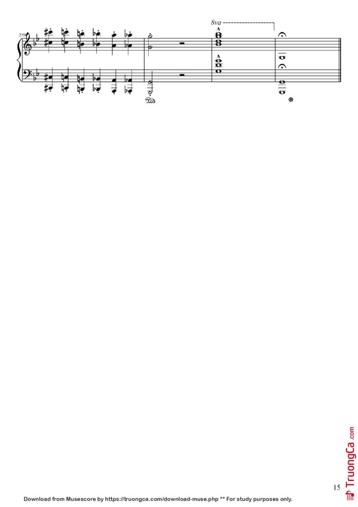 Page 15 of the piano sheet music PDF – Ballade No. 1 in G Minor Piano by Frédéric François Chopin
