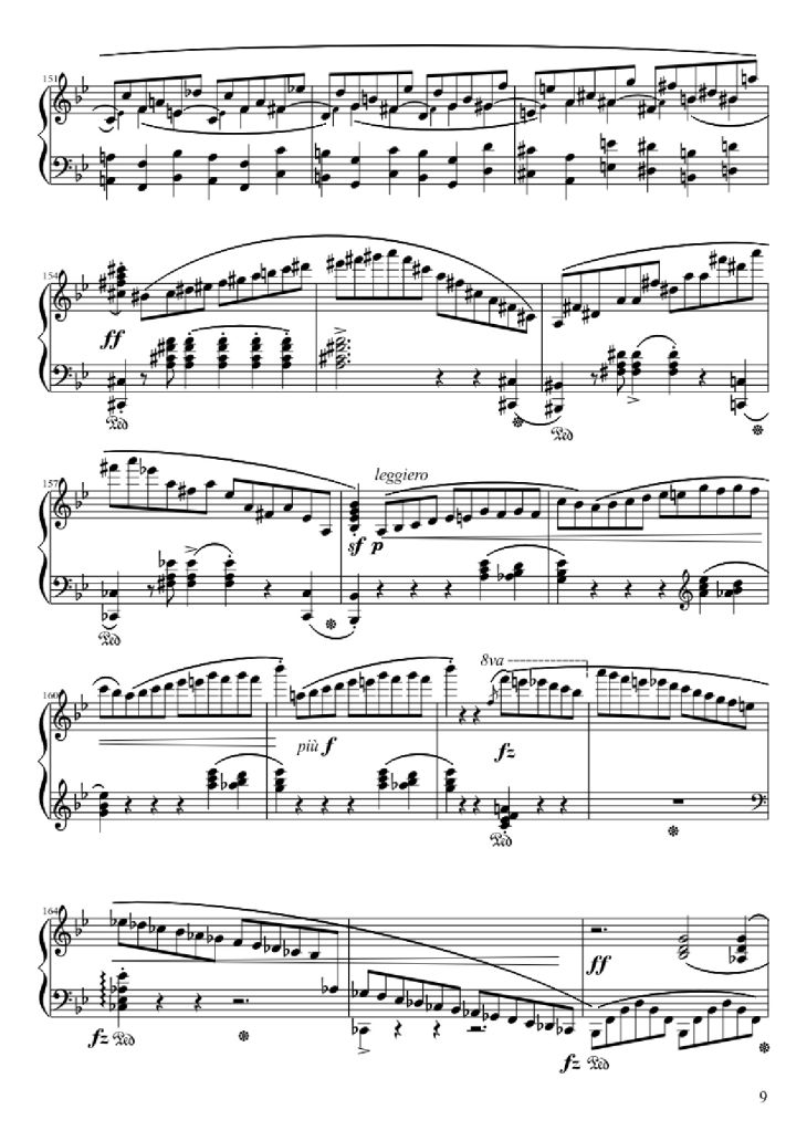 Page 9 of the piano sheet music PDF – Ballade No. 1 in G Minor Piano by Frédéric François Chopin