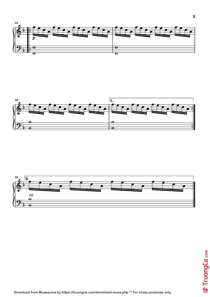 Page 3 of the piano sheet music PDF Piano – We Can