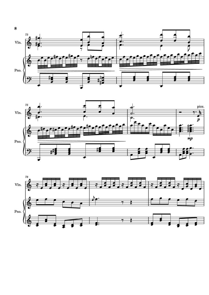 Page 8 of the piano sheet music PDF Piano – TUOI DA BUON - covered Piano by Bach N Tran