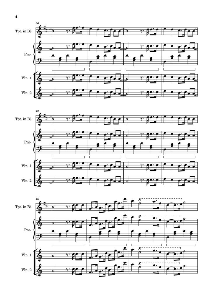 Page 4 of the piano sheet music PDF Piano – Mice On Venus Piano by Undefined