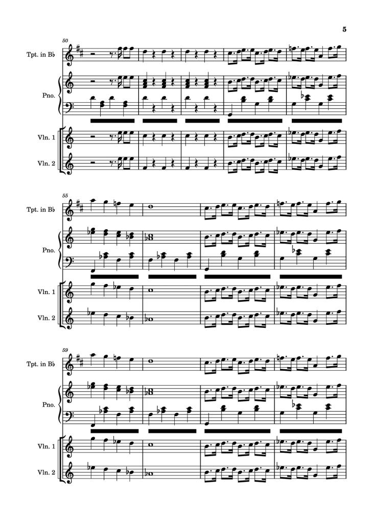 Page 5 of the piano sheet music PDF Piano – Mice On Venus Piano by Undefined