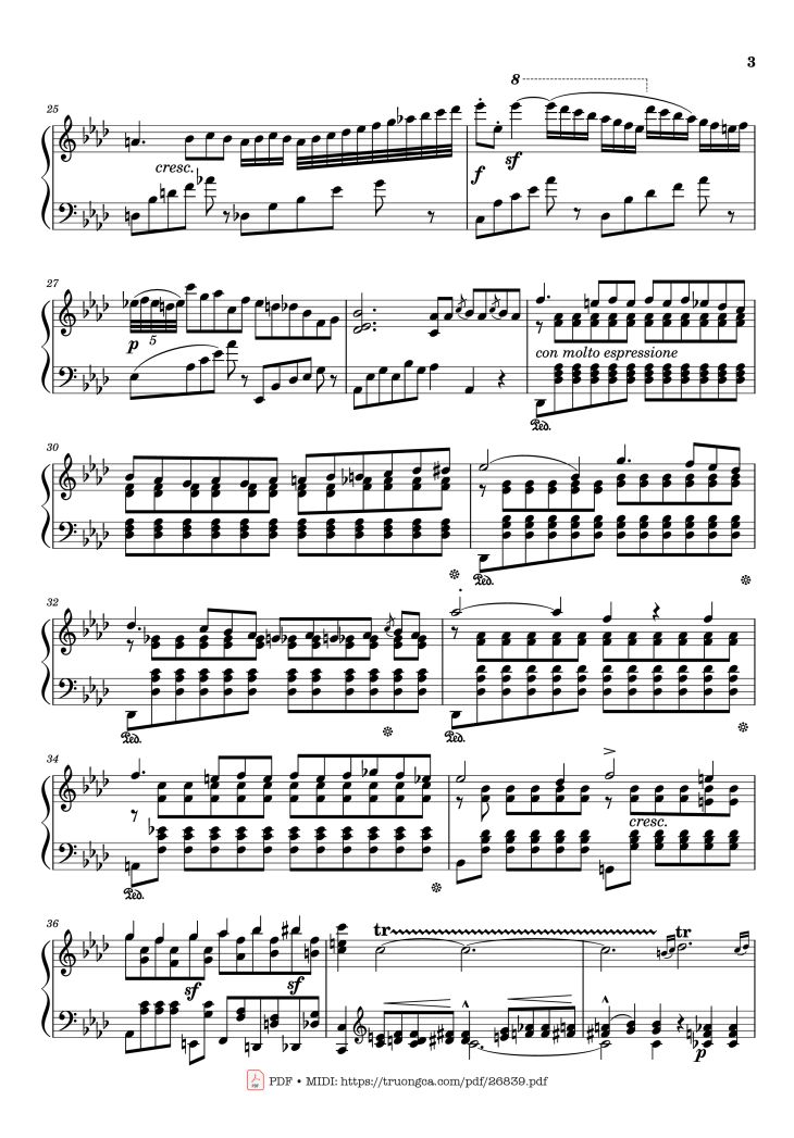 Page 3 of the piano sheet music PDF Piano – Étude en Douze Exercices Piano by Franz Liszt
