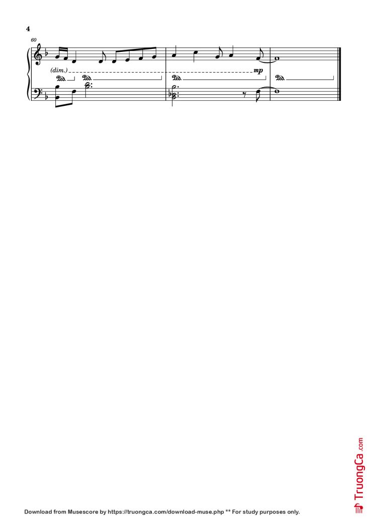 Page 4 of the piano sheet music PDF Piano – sweet hibiscus tea Piano by Penelope Scott