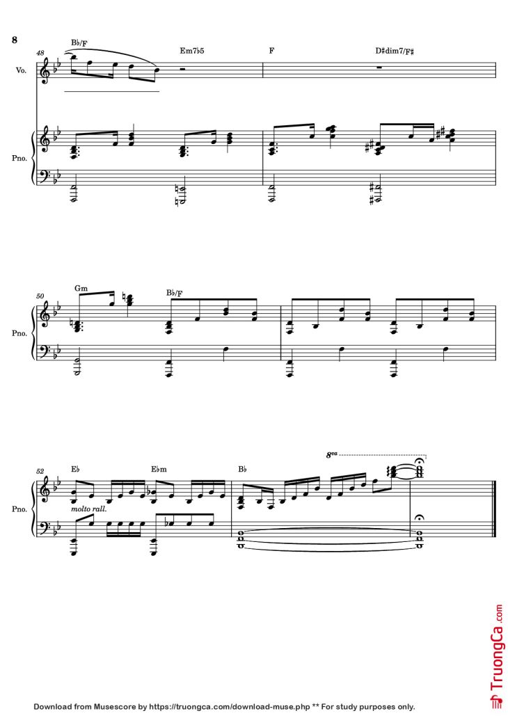 Page 8 of the piano sheet music PDF – Life On Mars? – David Bowie by Undefined