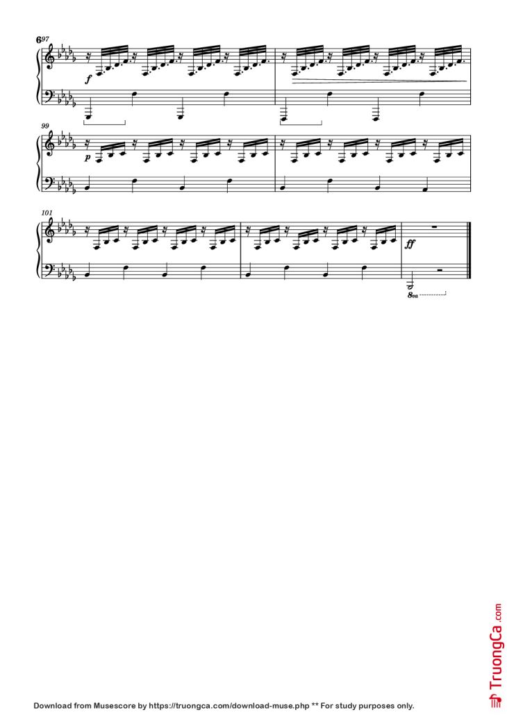 Page 6 of the piano sheet music PDF Piano – Hammers - Nils Frahm by Undefined