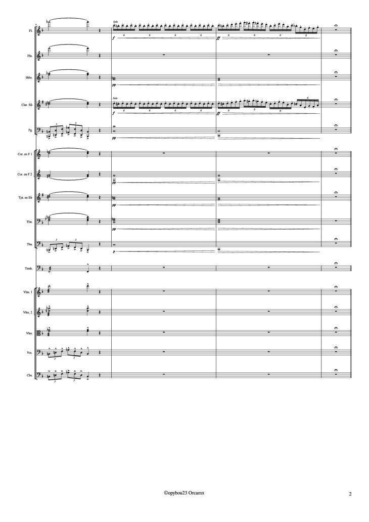 Page 2 of the piano sheet music PDF – Coro de Esclavos Hebreos by G. Verdi