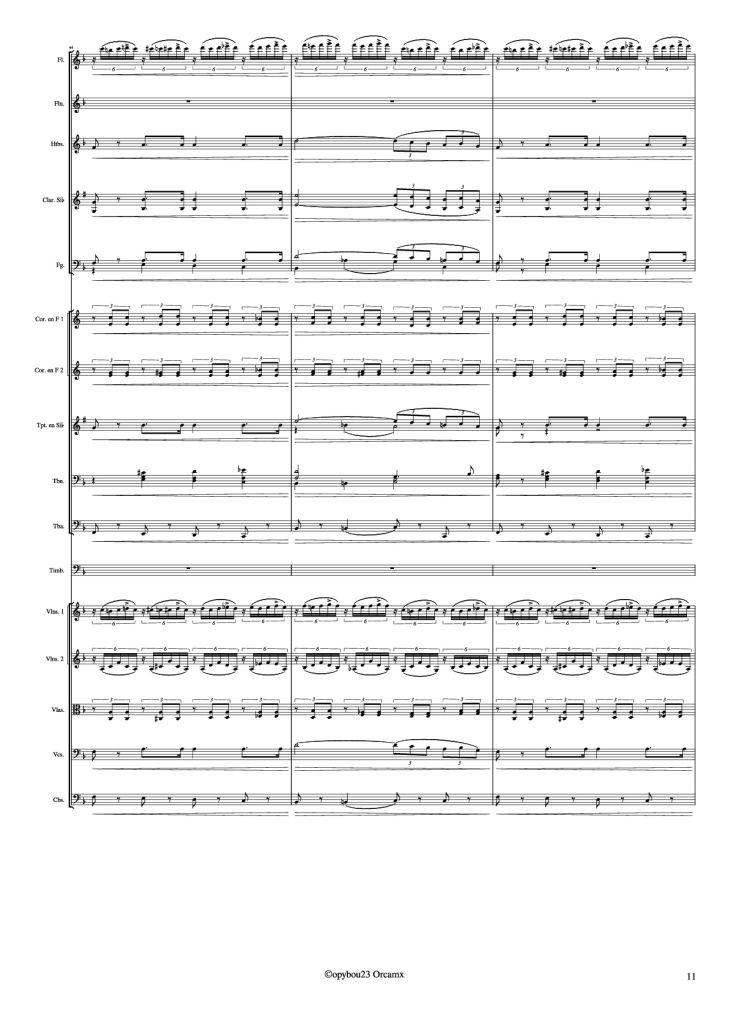 Page 11 of the piano sheet music PDF – Coro de Esclavos Hebreos by G. Verdi