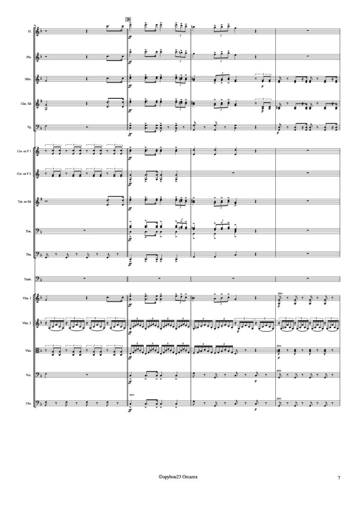 Page 7 of the piano sheet music PDF – Coro de Esclavos Hebreos by G. Verdi