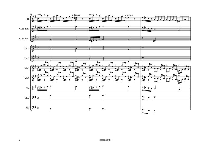 Page 6 of the piano sheet music PDF – El Cóndor Pasa Violin by Daniel Alomía Robles (1871 - 1942