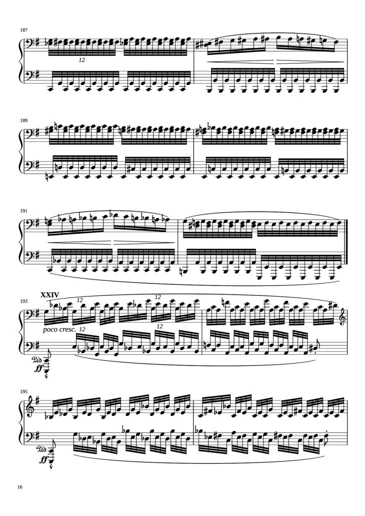 Page 16 of the piano sheet music PDF Piano – Étude in E Minor Piano by Charles-Valentin Alkan