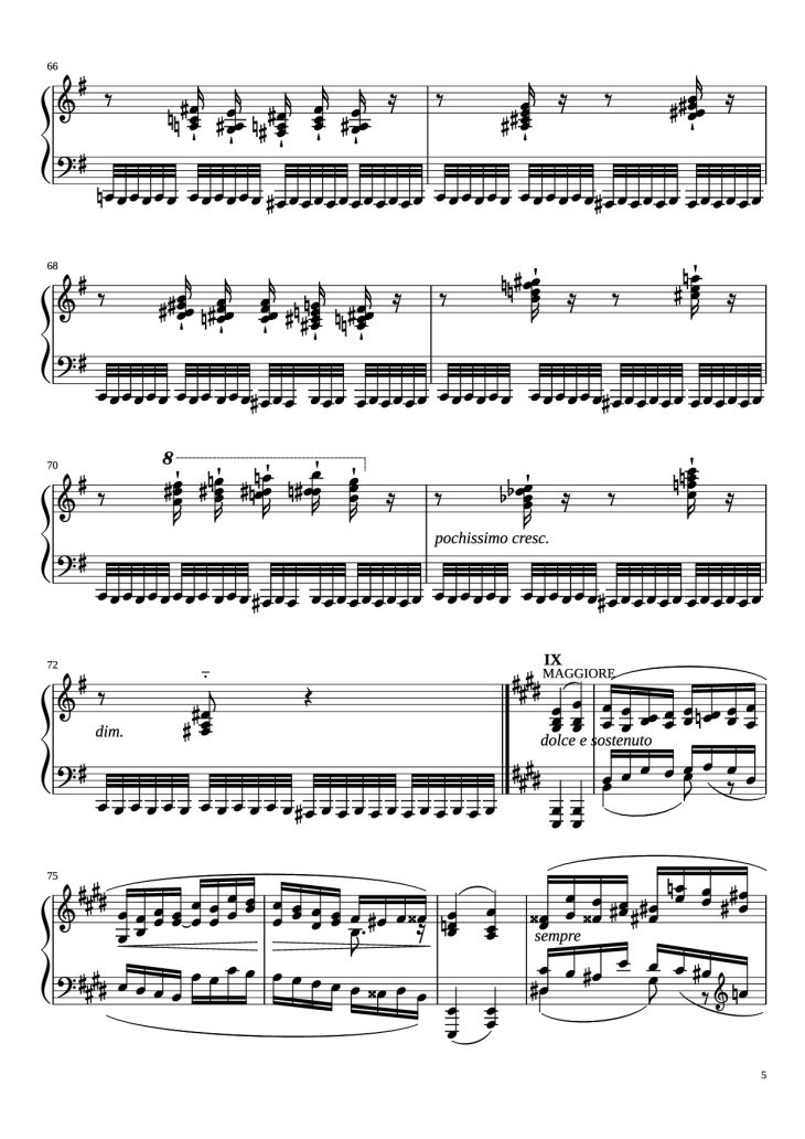 Page 5 of the piano sheet music PDF Piano – Étude in E Minor Piano by Charles-Valentin Alkan