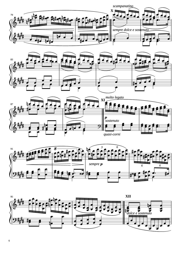 Page 6 of the piano sheet music PDF Piano – Étude in E Minor Piano by Charles-Valentin Alkan