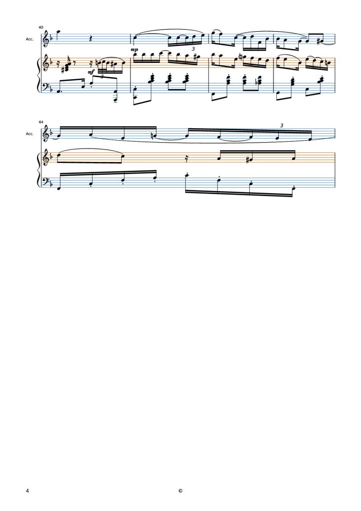Page 4 of the piano sheet music PDF Piano – El Choclo Piano by Undefined