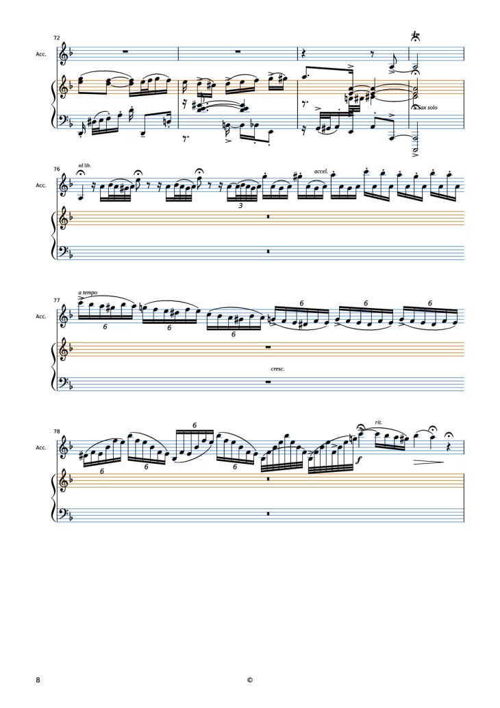 Page 8 of the piano sheet music PDF Piano – El Choclo Piano by Undefined