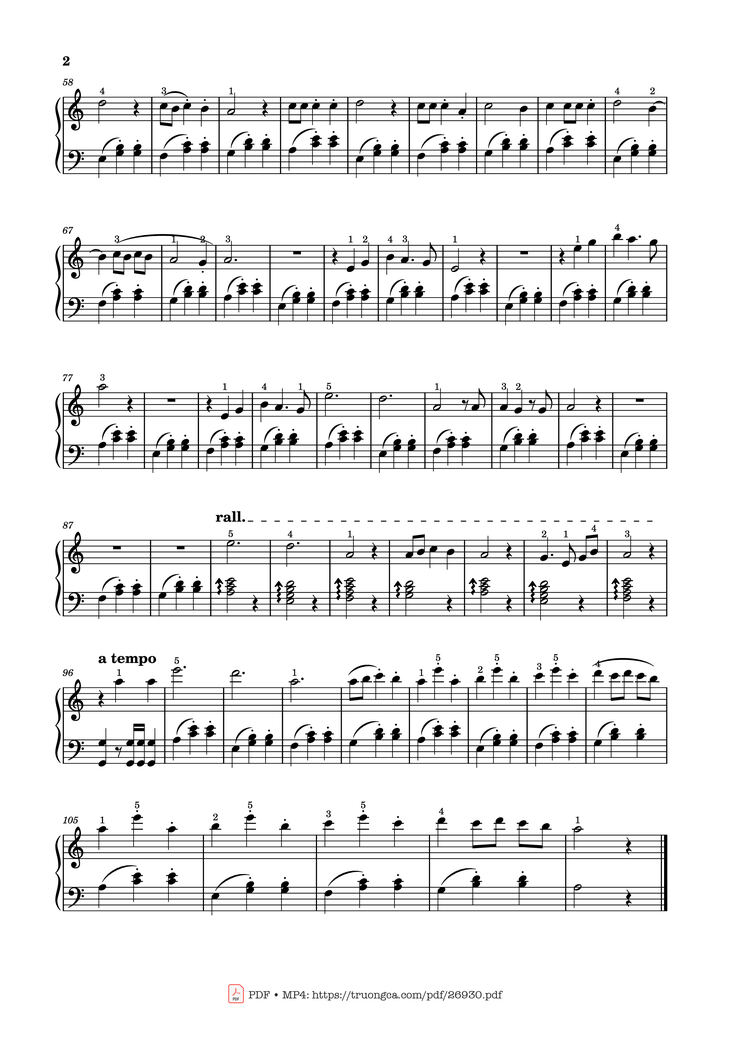 Page 2 of the piano sheet music PDF Piano – Love Story Piano by Indila