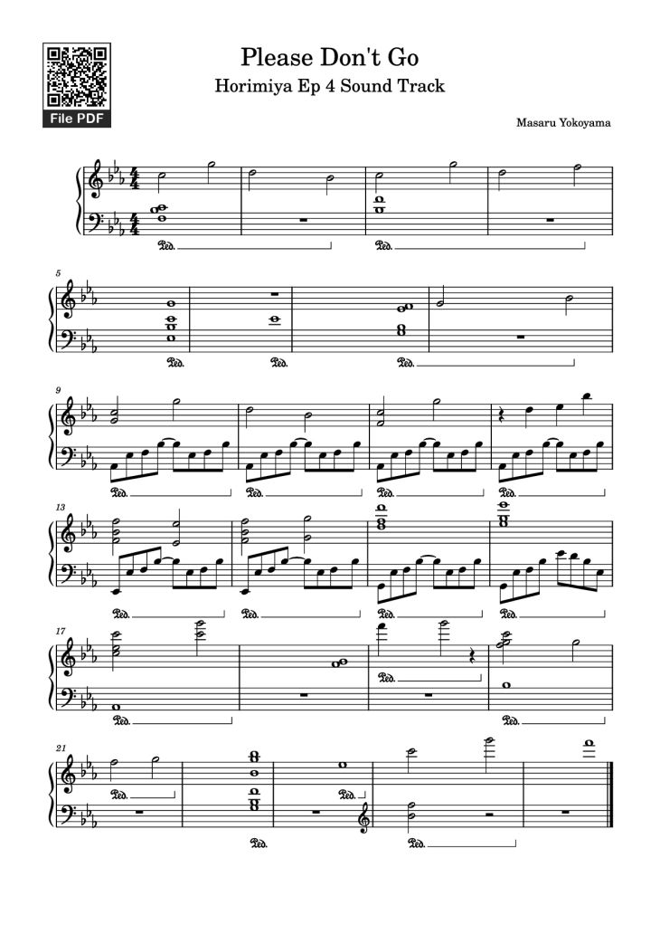 Page 1 of the piano sheet music PDF Piano – Please Don