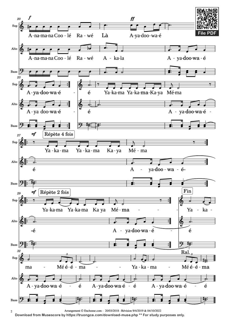 Page 2 of the piano sheet music PDF Piano – Adiémus Piano by Karl Jenkins