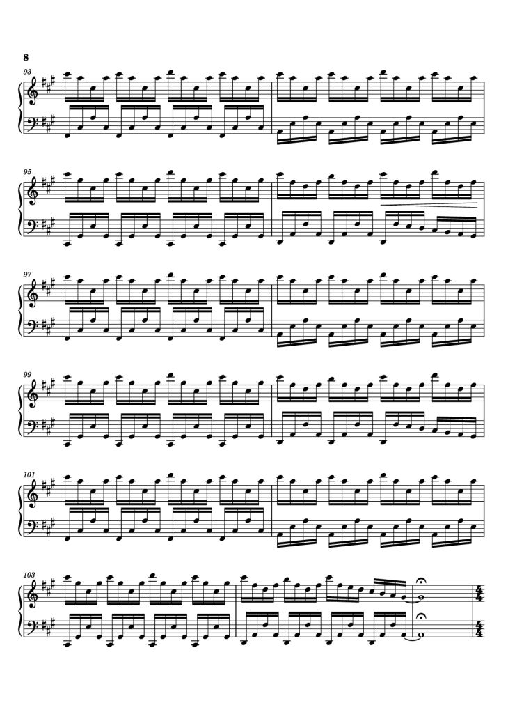 Page 8 of the piano sheet music PDF Piano – Experience Piano by Ludovico Enaudi