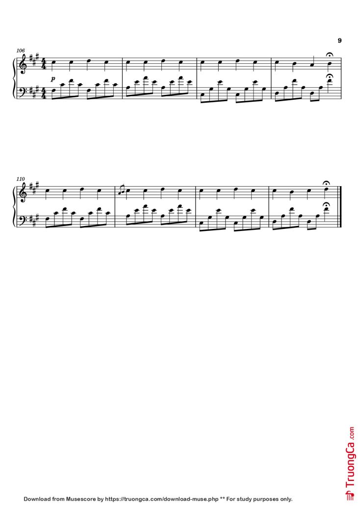 Page 9 of the piano sheet music PDF Piano – Experience Piano by Ludovico Enaudi