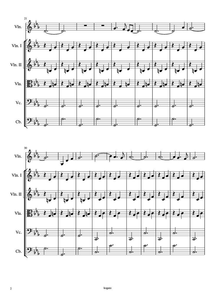 Page 2 of the piano sheet music PDF – Yumeji
