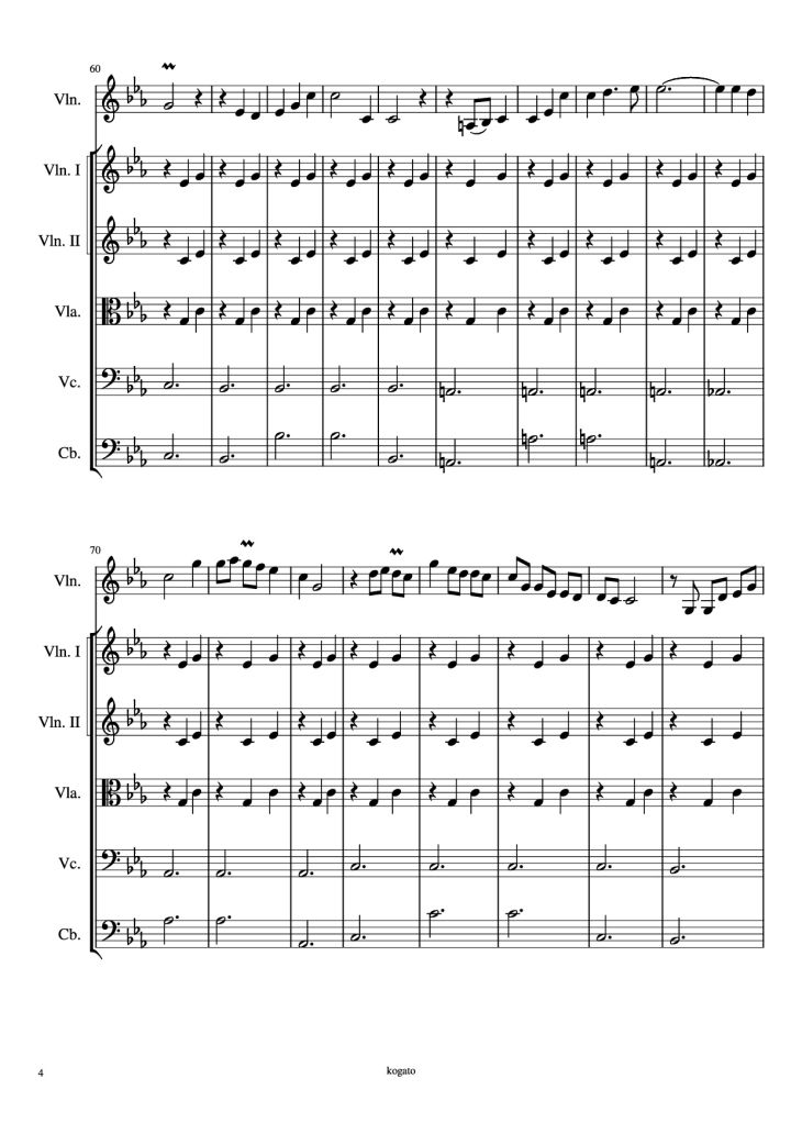 Page 4 of the piano sheet music PDF – Yumeji