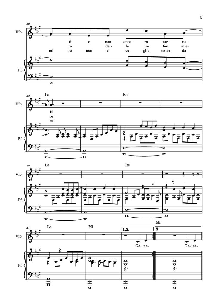 Page 3 of the piano sheet music PDF Piano – Generale Piano by Compositore / arrangiatore