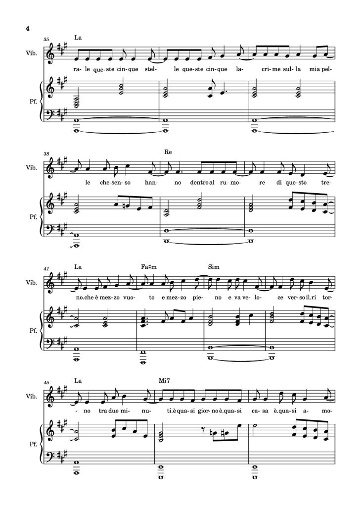 Page 4 of the piano sheet music PDF Piano – Generale Piano by Compositore / arrangiatore