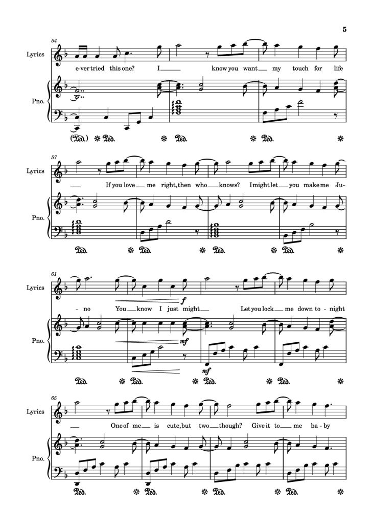 Page 5 of the piano sheet music PDF Piano – Juno Piano by Always_piano