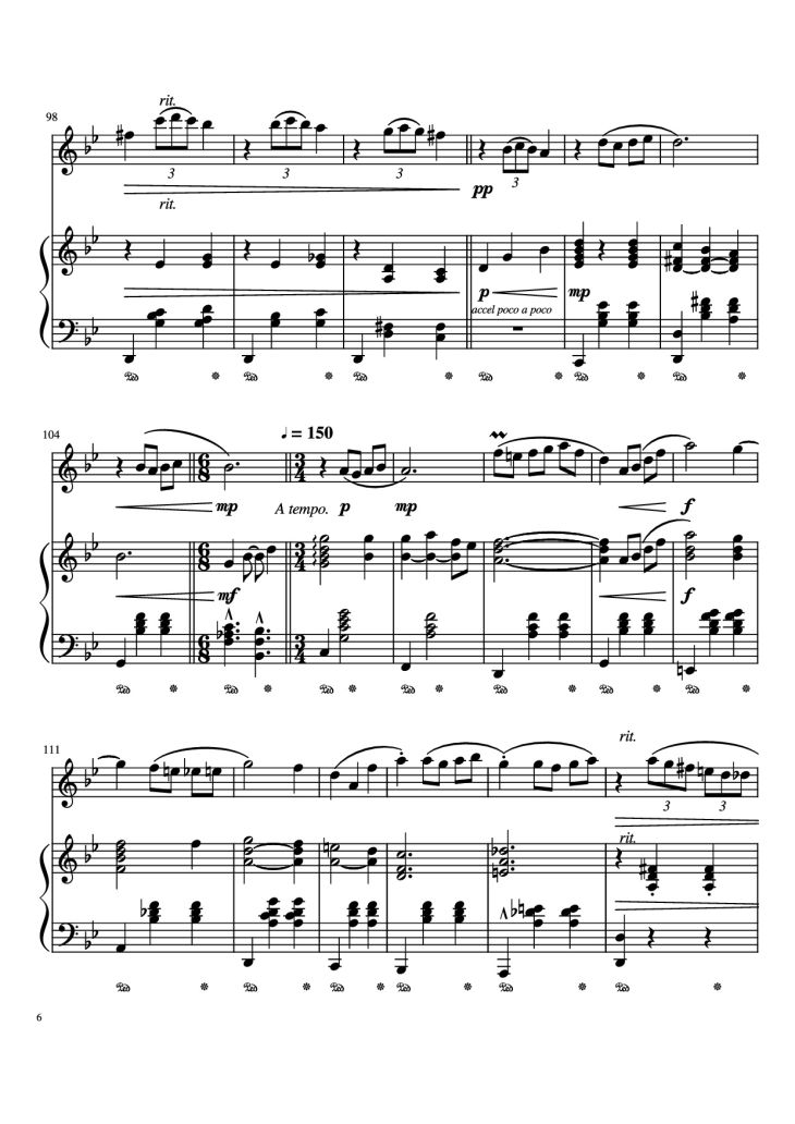 Page 6 of the piano sheet music PDF Piano – Merry Go Round Of Life Piano by Undefined