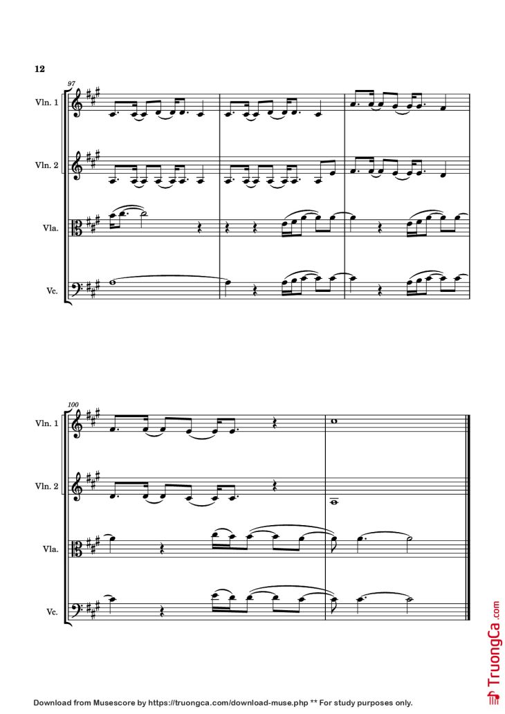 Page 12 of the piano sheet music PDF – What About Us Violin by Pink