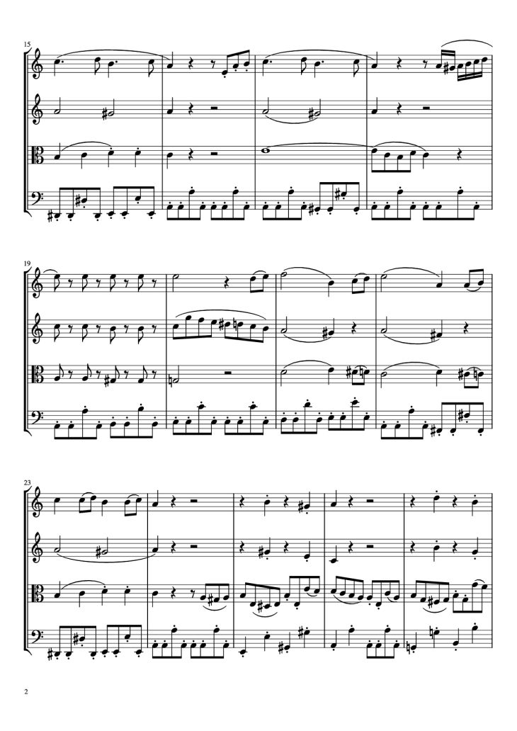 Page 2 of the piano sheet music PDF – Beethoven Virus Violin by BanYa