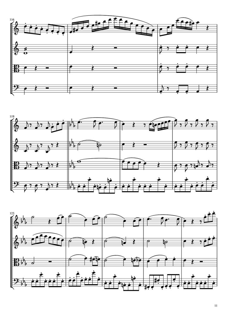 Page 11 of the piano sheet music PDF – Beethoven Virus Violin by BanYa