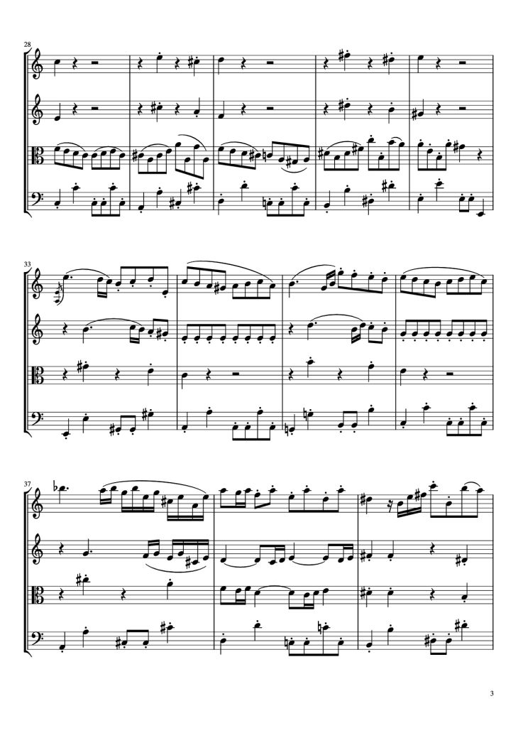 Page 3 of the piano sheet music PDF – Beethoven Virus Violin by BanYa